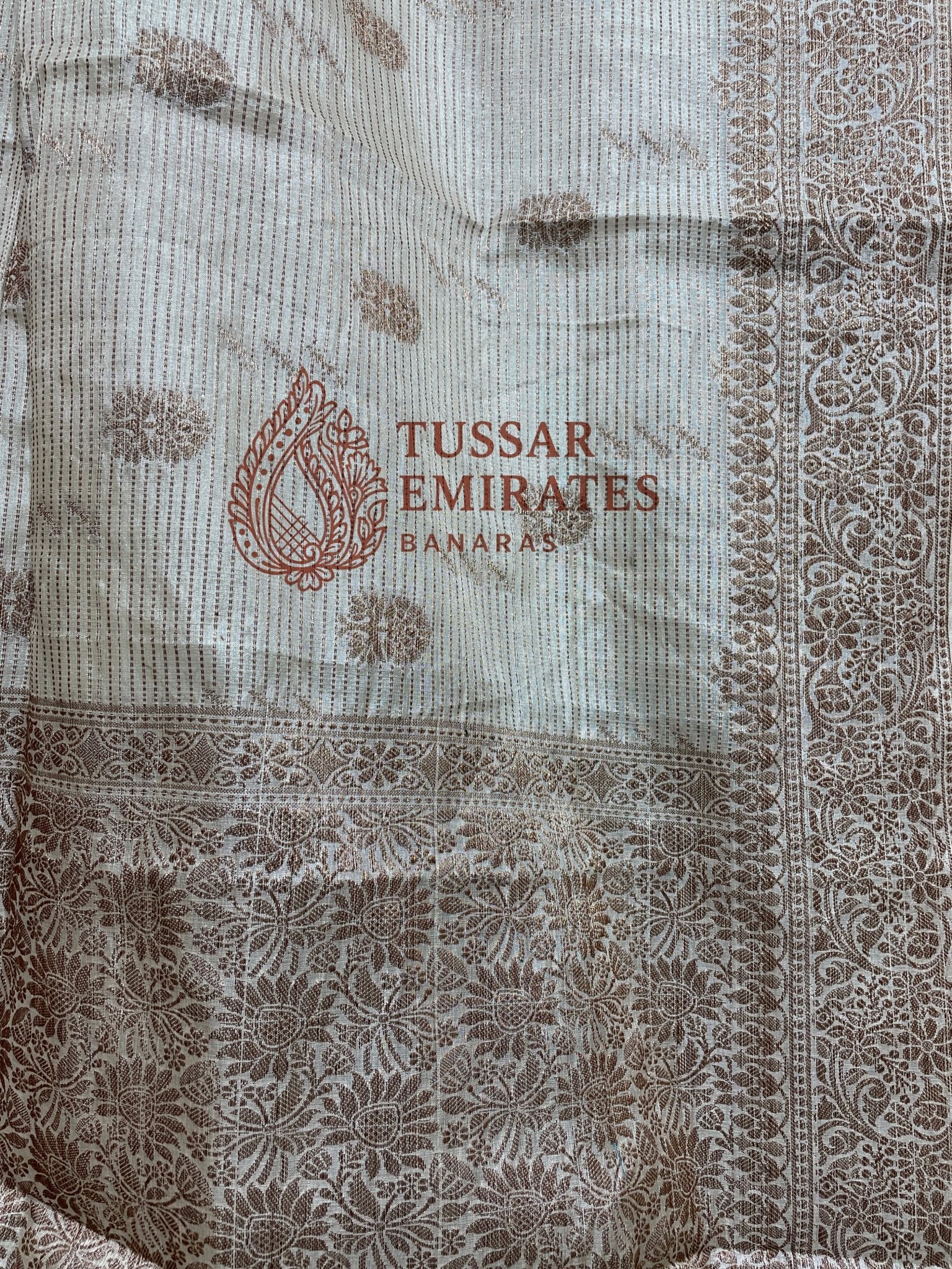 Pure Tussar Silk Banarasi Saree - Tussar Emirates