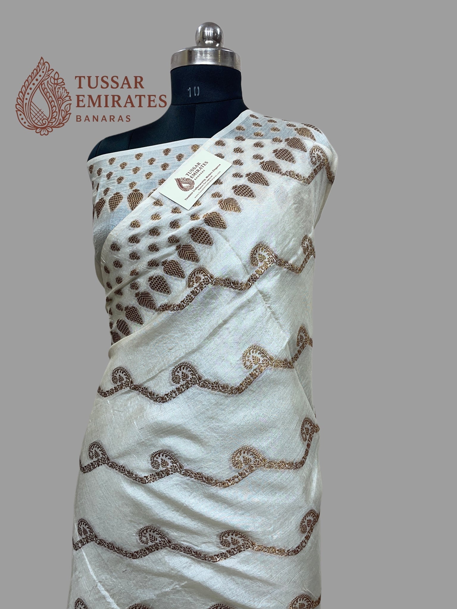 Pure Tussar Silk Banarasi Saree - Tussar Emirates