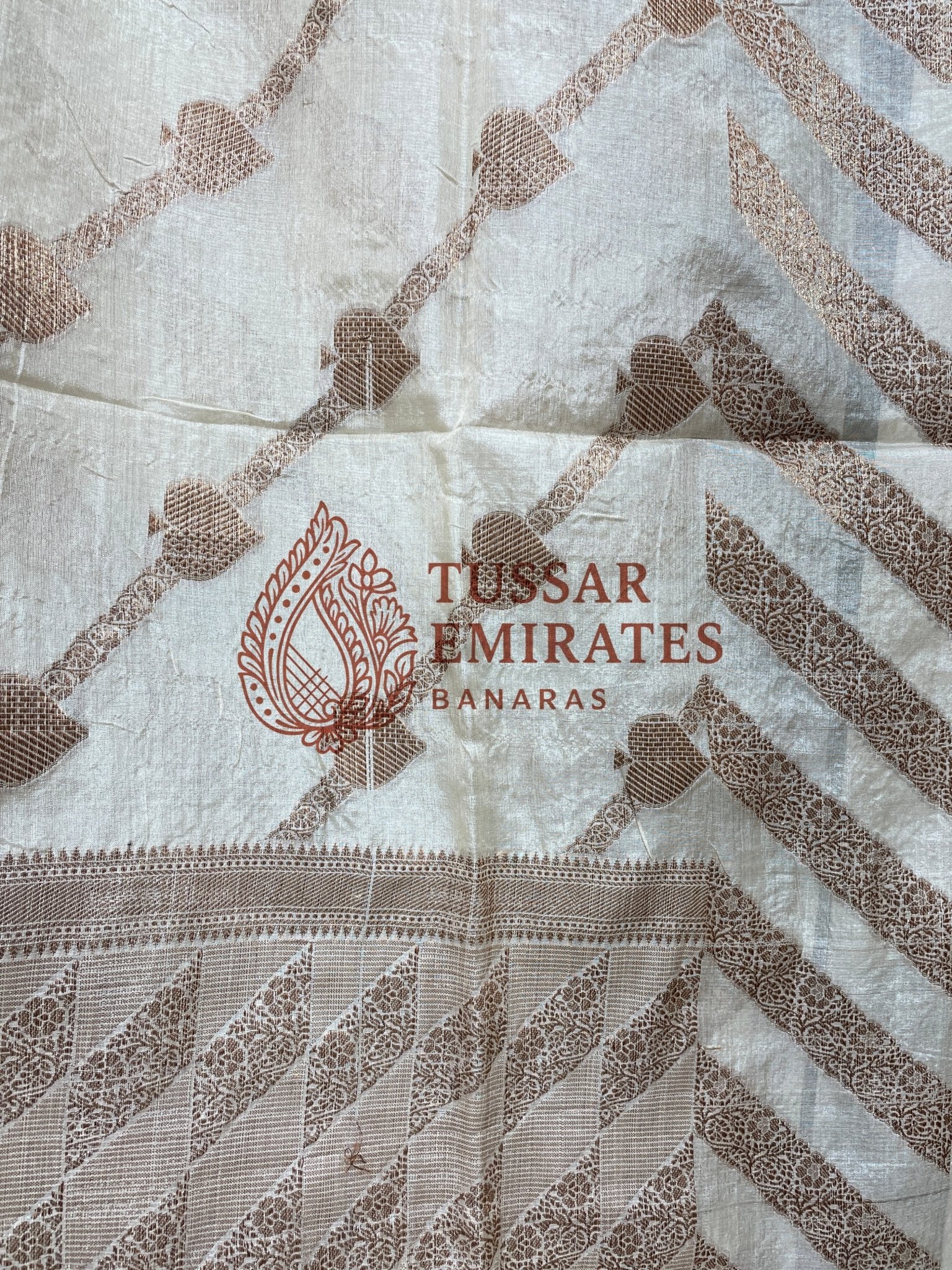Pure Tussar Silk Banarasi Saree - Tussar Emirates