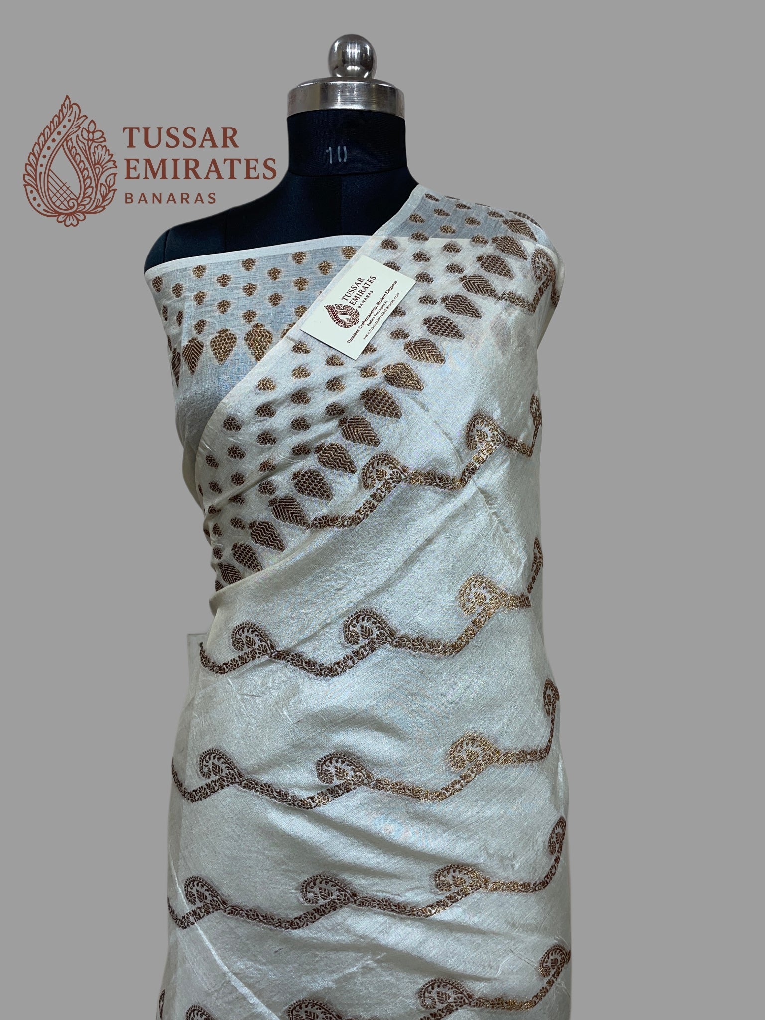 Pure Tussar Silk Banarasi Saree - Tussar Emirates