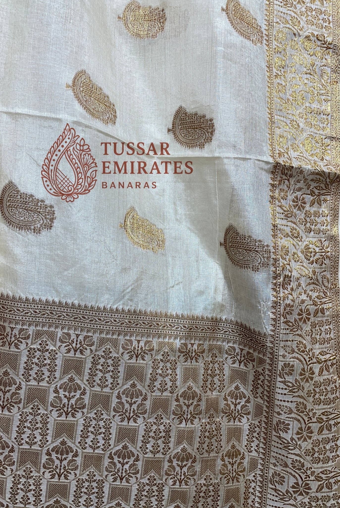 Pure Tussar Silk Banarasi Saree - Tussar Emirates