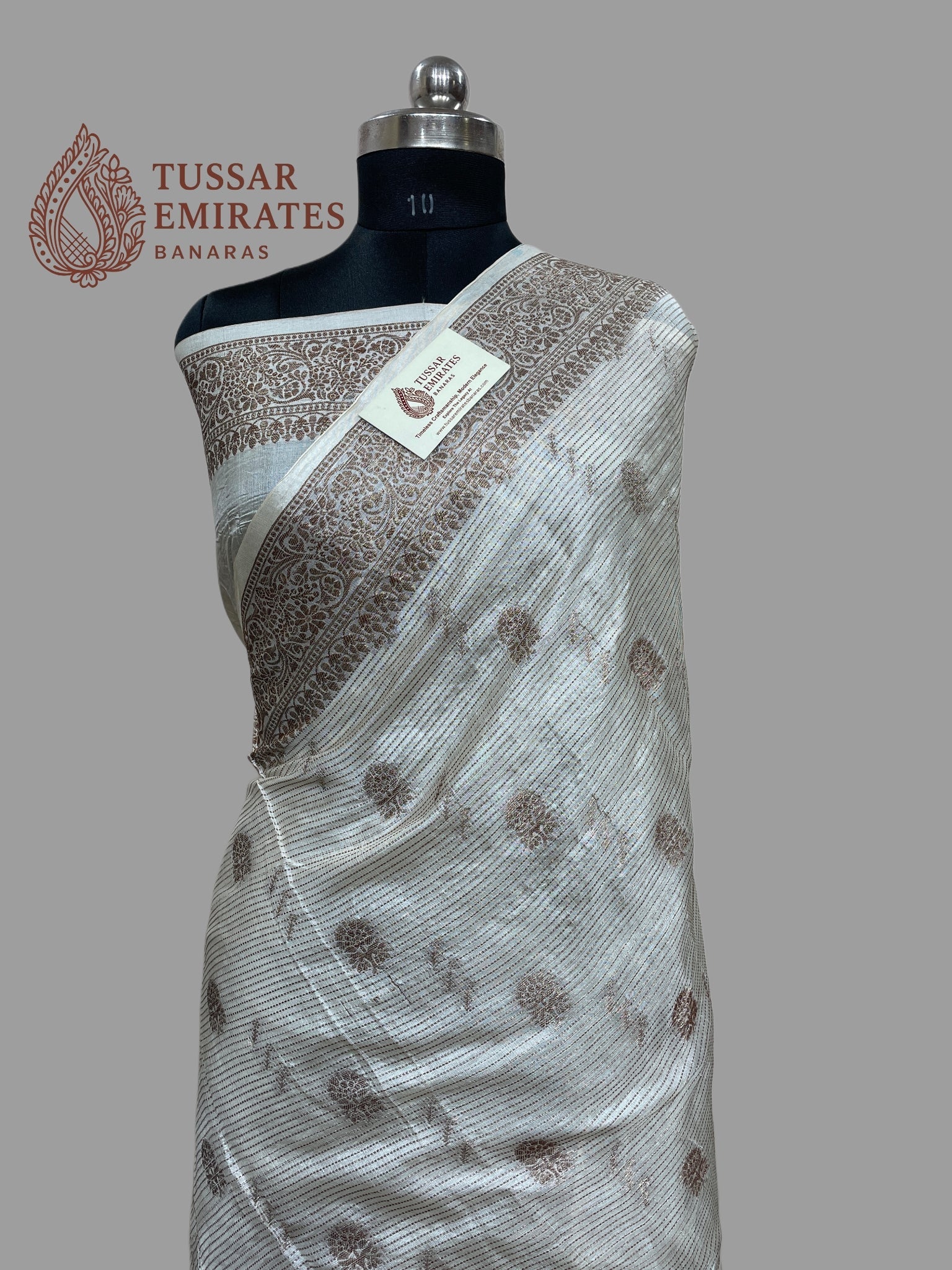 Pure Tussar Silk Banarasi Saree - Tussar Emirates