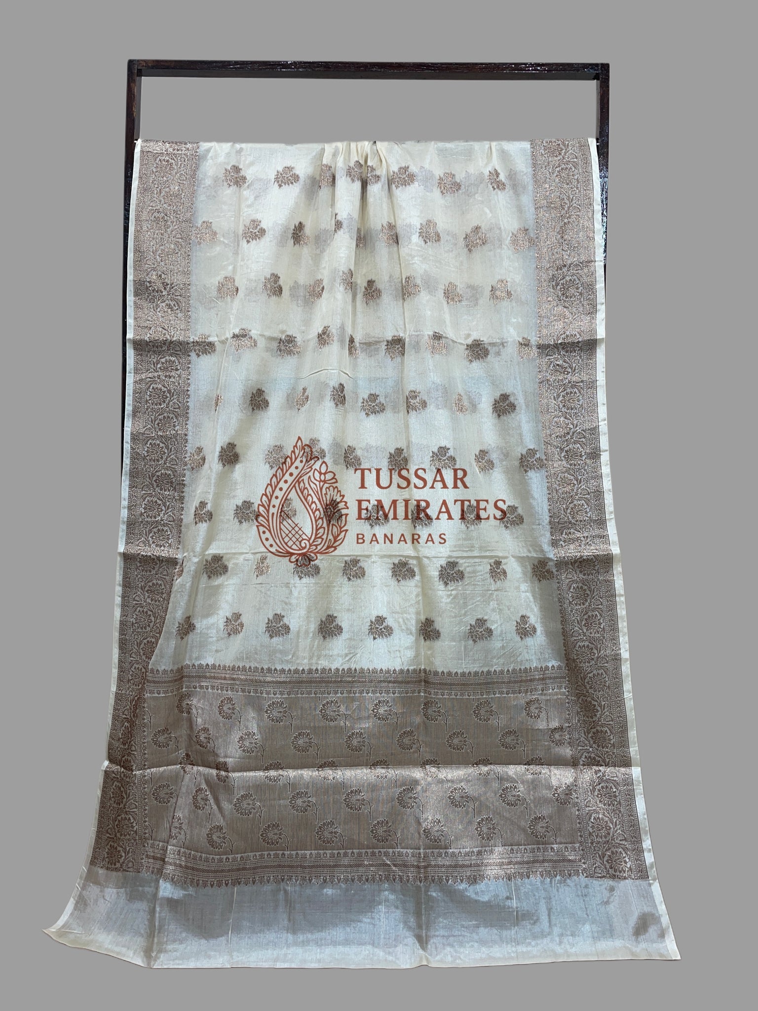 Pure Tussar Silk Banarasi Saree - Tussar Emirates