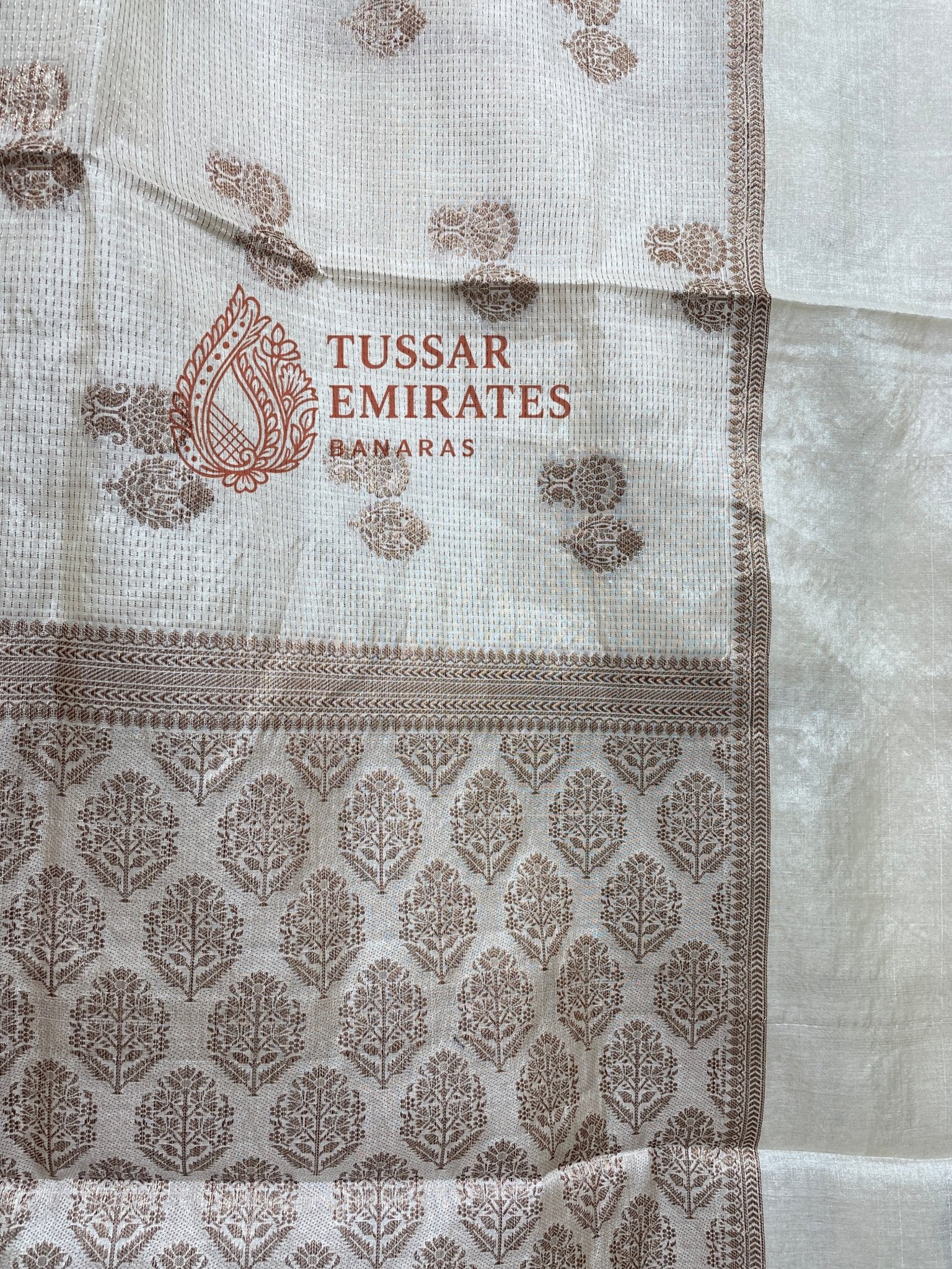 Pure Tussar Silk Banarasi Saree - Tussar Emirates