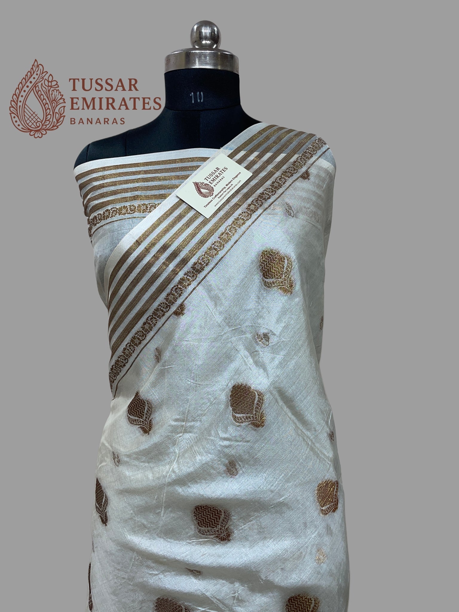 Pure Tussar Silk Banarasi Saree - Tussar Emirates