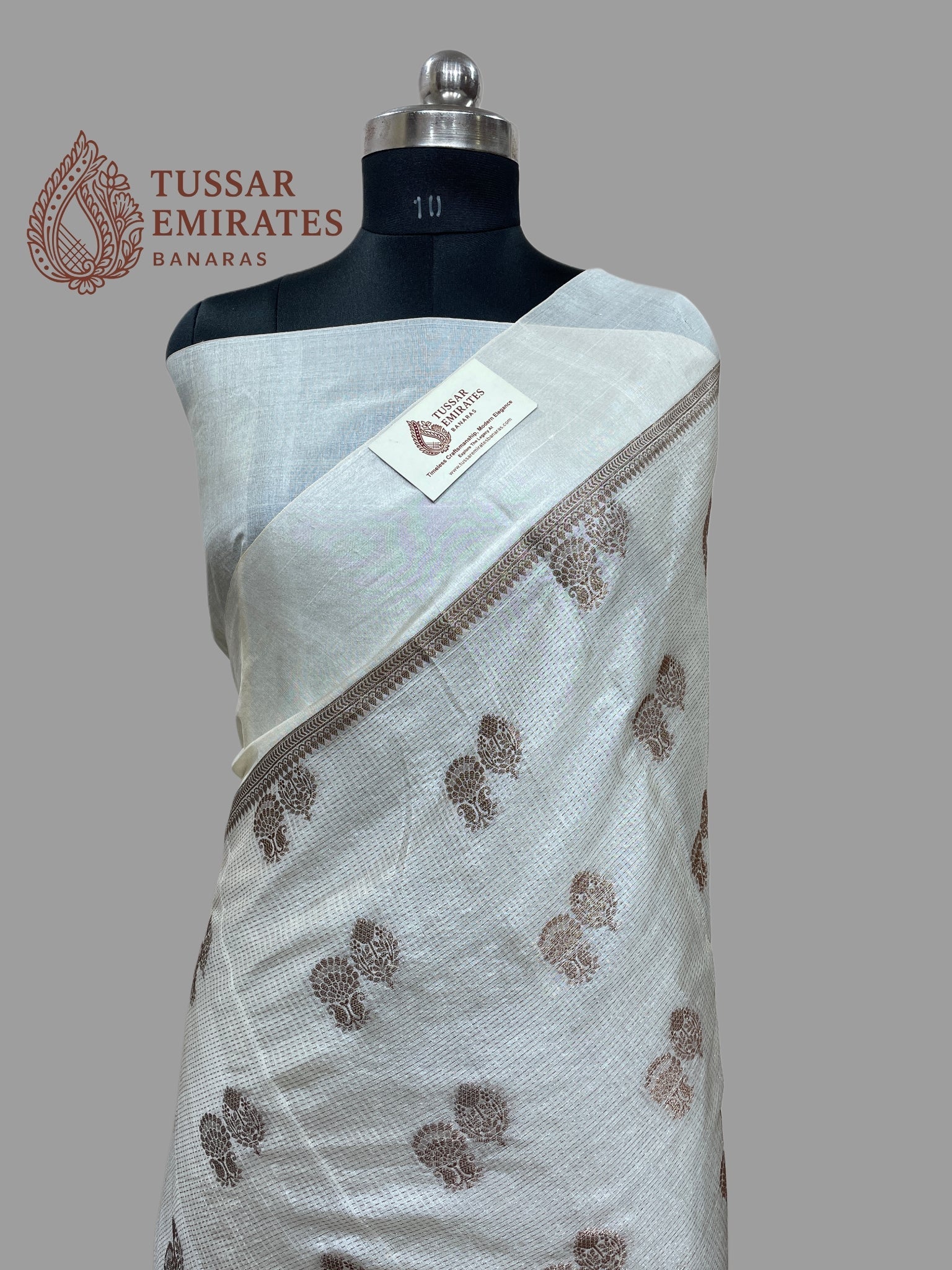 Pure Tussar Silk Banarasi Saree - Tussar Emirates