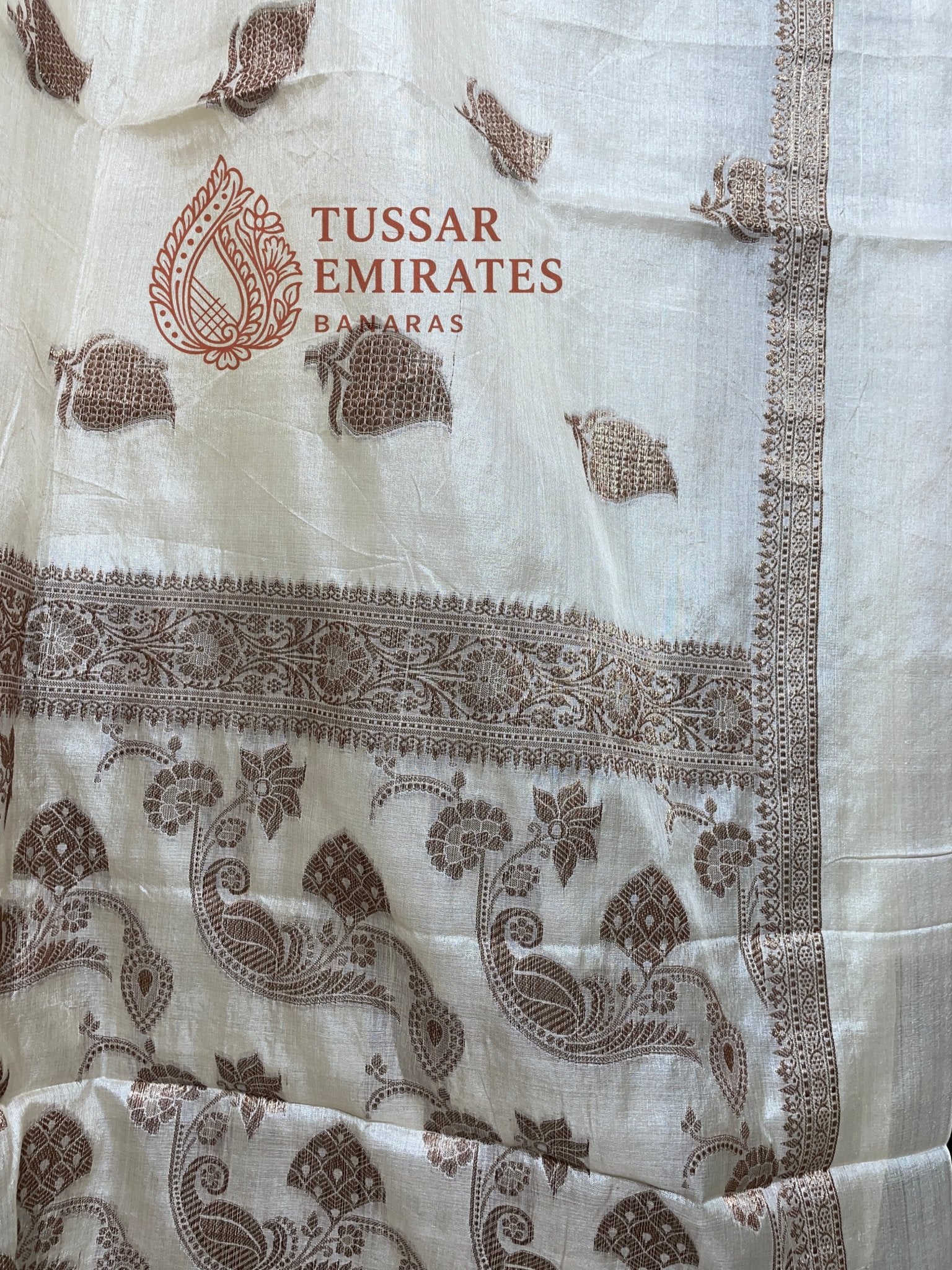 Pure Tussar Silk Banarasi Saree - Tussar Emirates