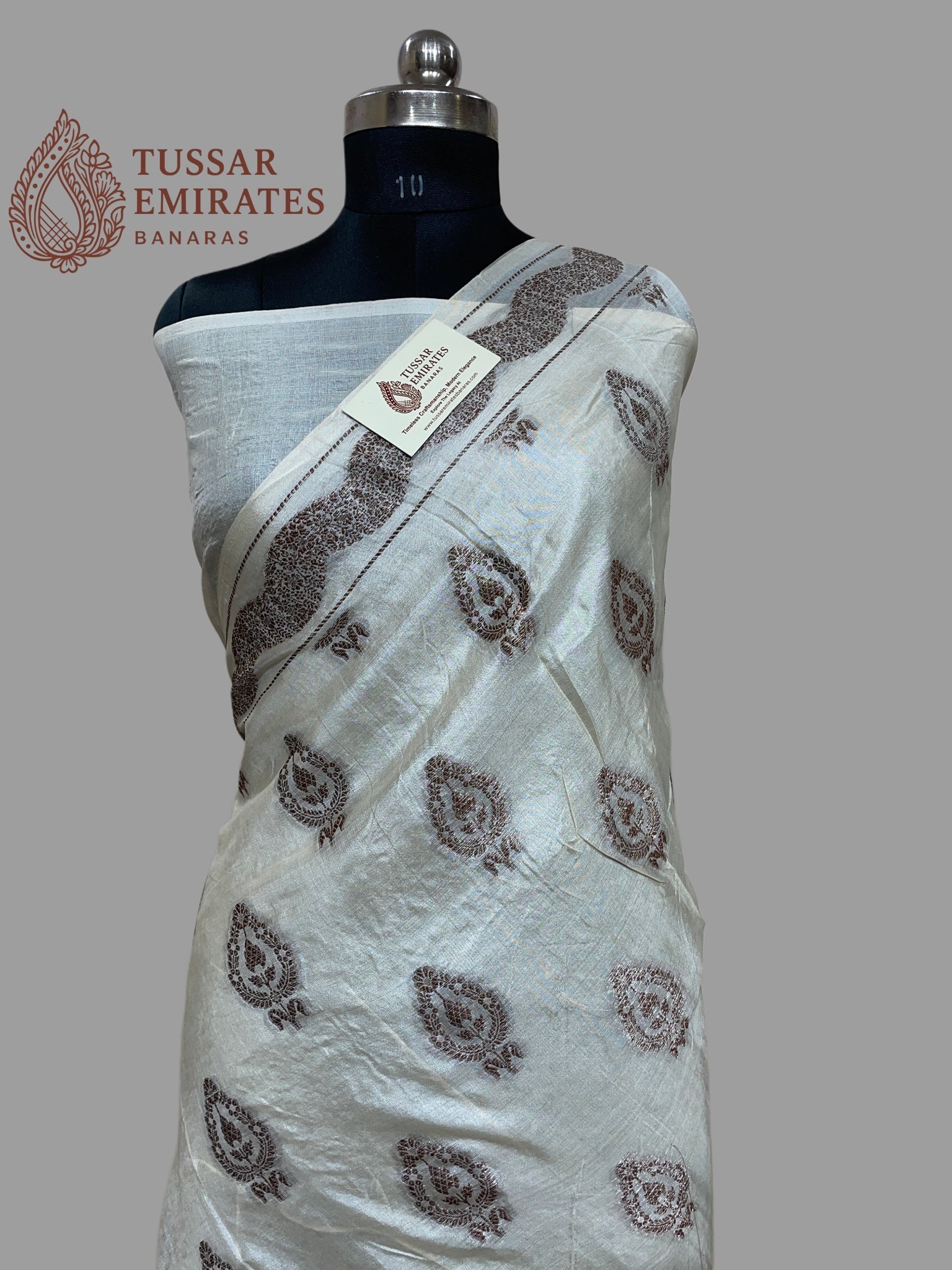 Pure Tussar Silk Banarasi Saree - Tussar Emirates