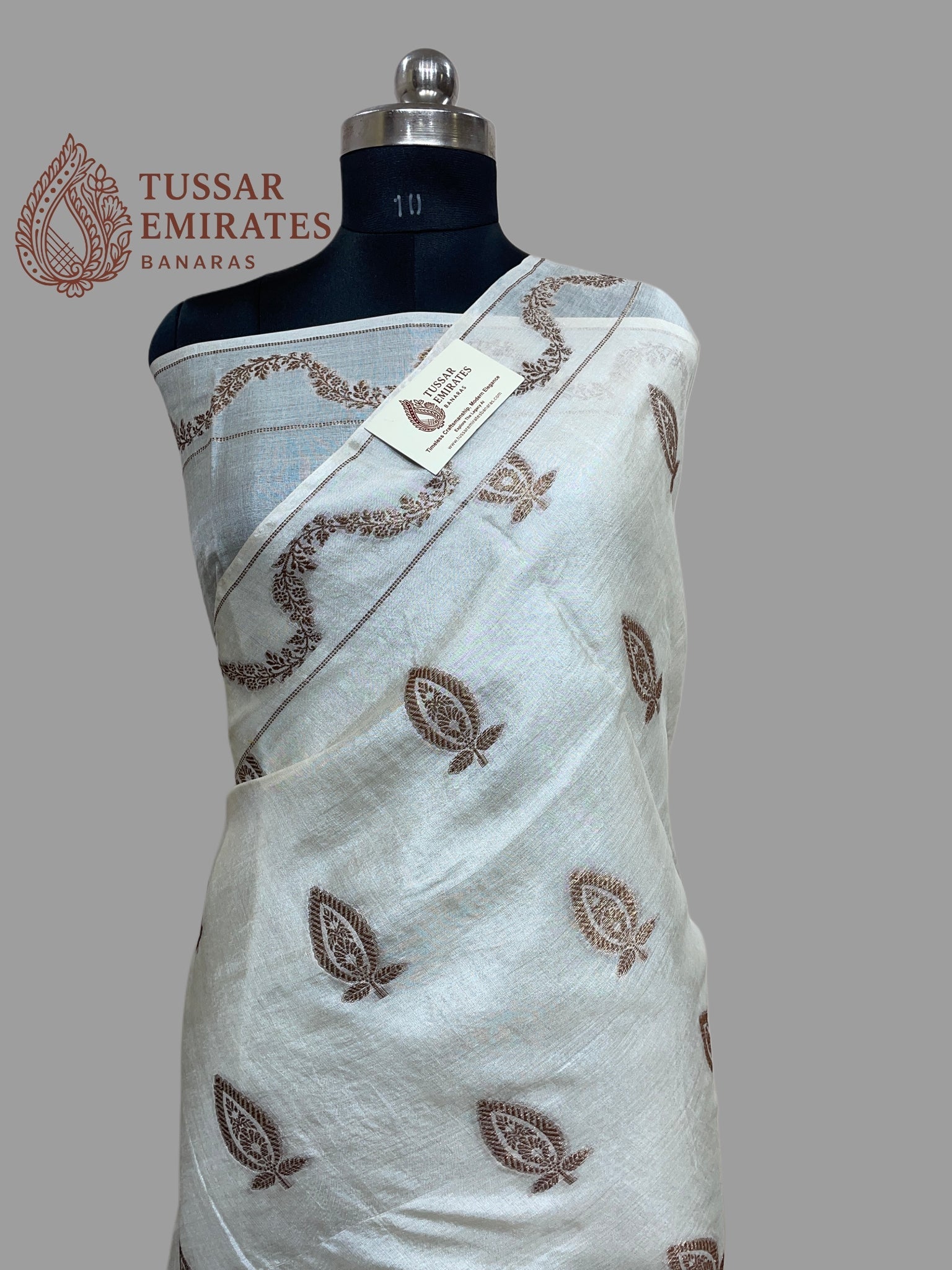 Pure Tussar Silk Banarasi Saree - Tussar Emirates