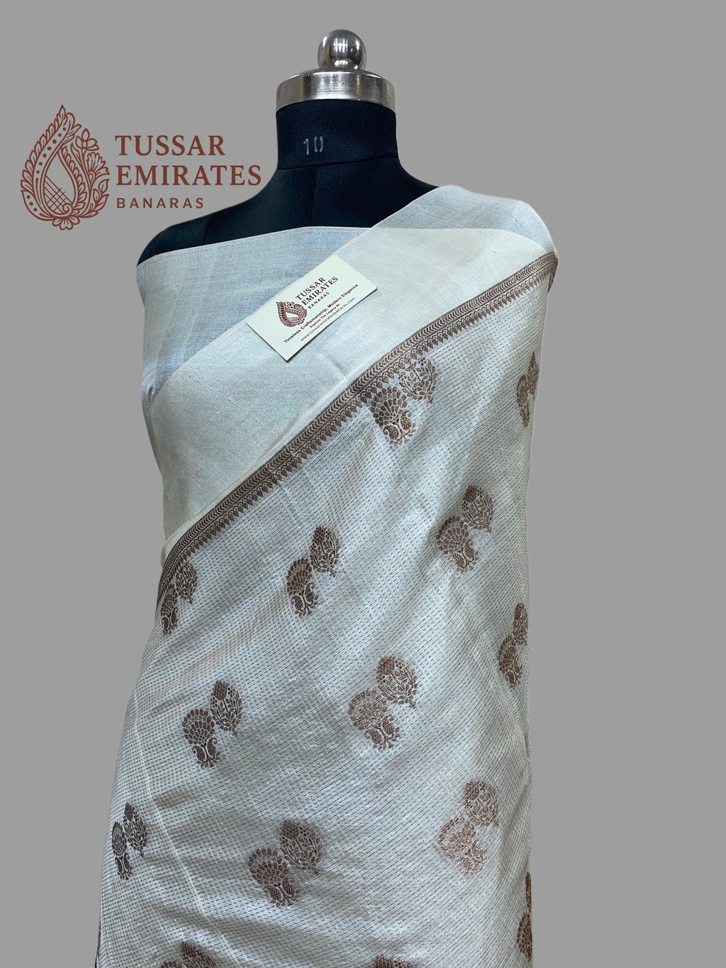 Pure Tussar Silk Banarasi Saree - Tussar Emirates