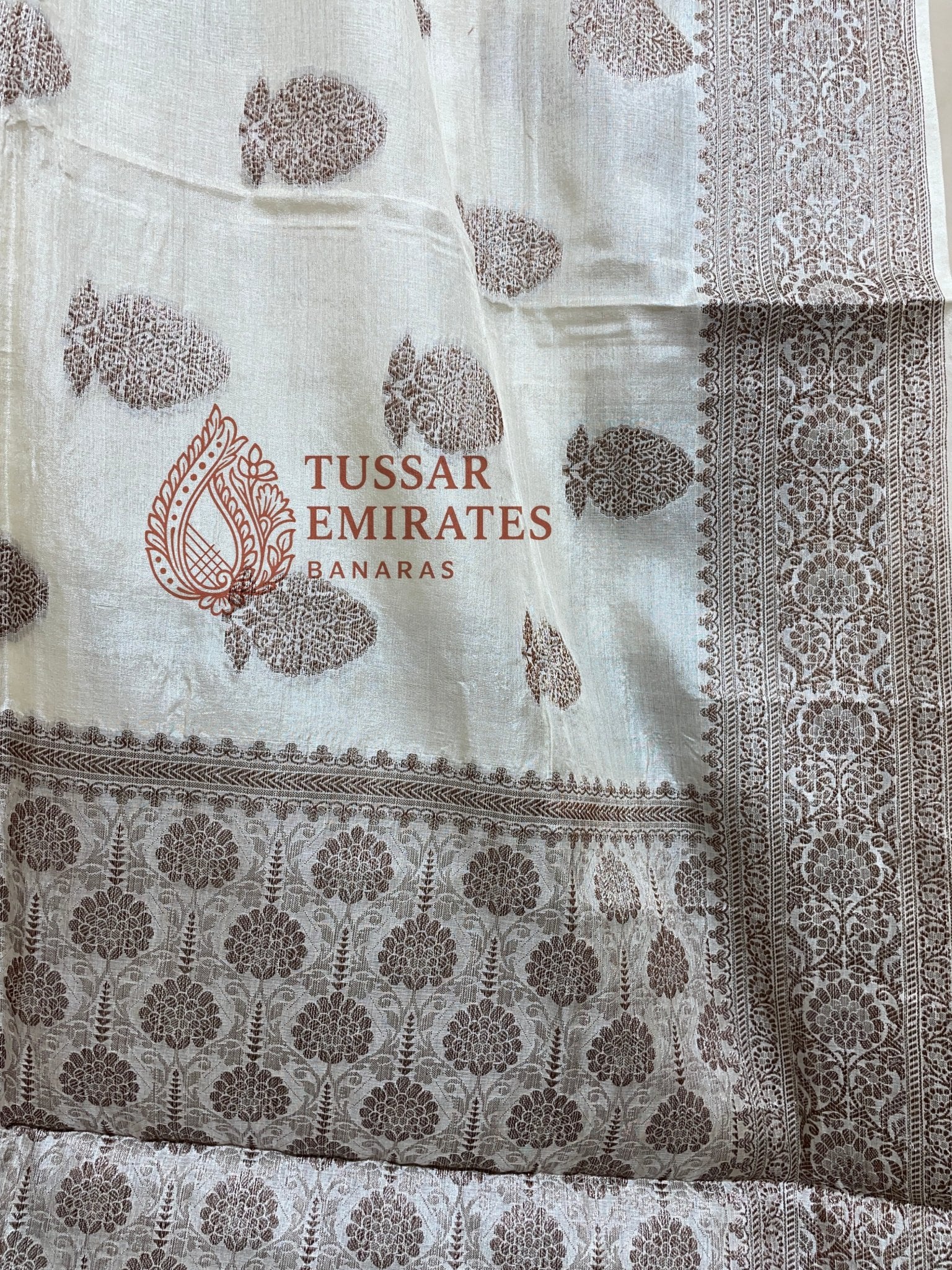 Pure Tussar Silk Banarasi Saree - Tussar Emirates