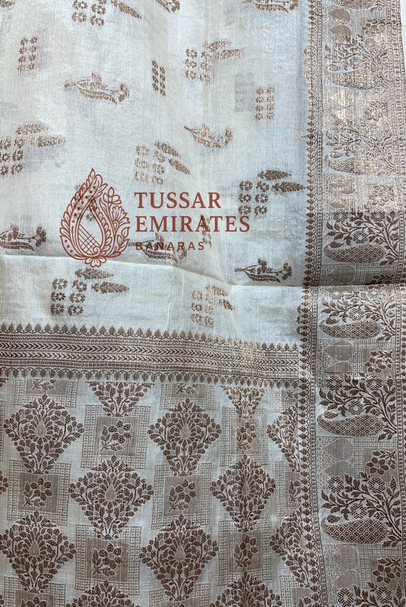 Pure Tussar Silk Banarasi Saree - Tussar Emirates
